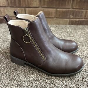 Cliffs by WHITE MOUNTAIN Dark Brown Ankle Booties
